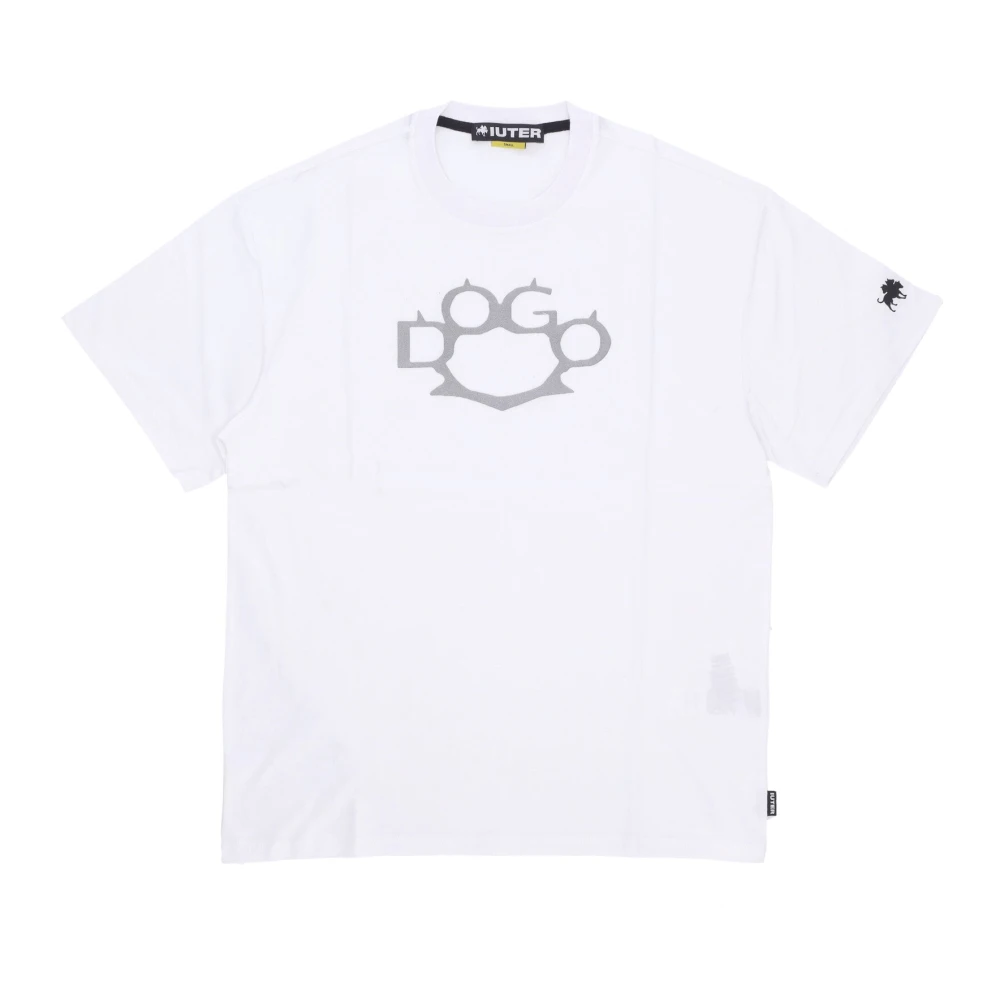 Iuter Witte Dogo Logo Tee Shirt White Heren