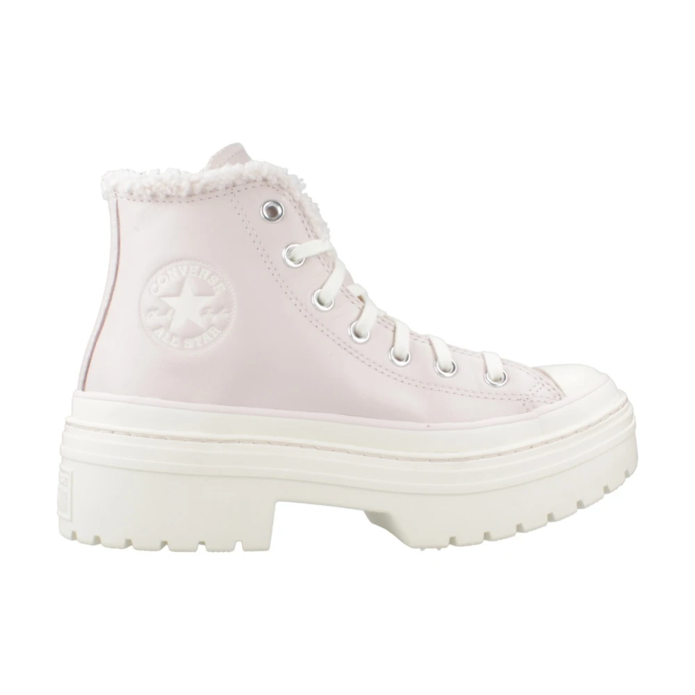 Converse Hoge Top Sneakers met Profielzool Dames Schoenen Roze