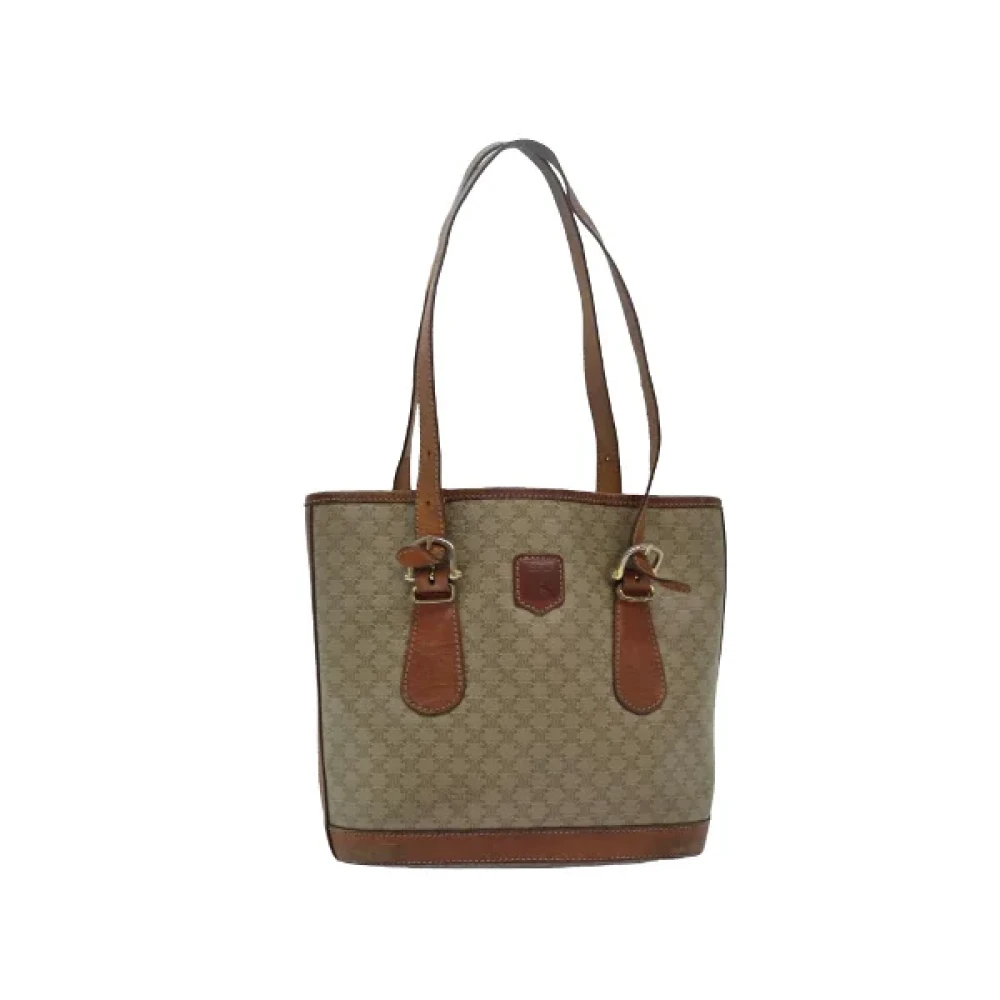 Celine Vintage Pre-owned Canvas celine-bags Beige Dames