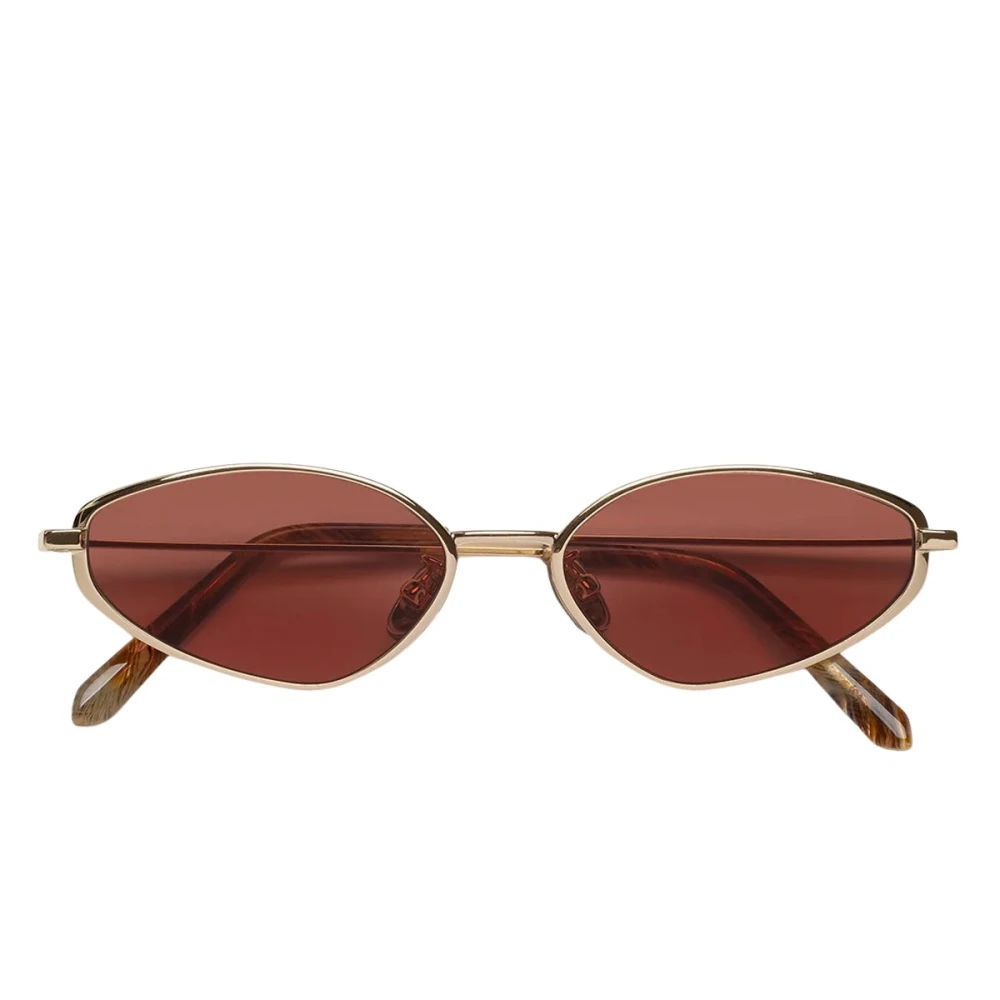 Retrosuperfuture Unisex Gold 9Ii Zyra Violet Sunglasses Metal Violet Geometric Normal - Image 3