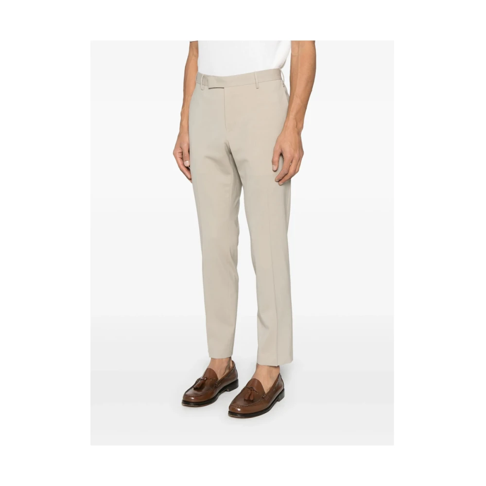 Pt01 Beige Chino Broek met Zakken Beige Heren