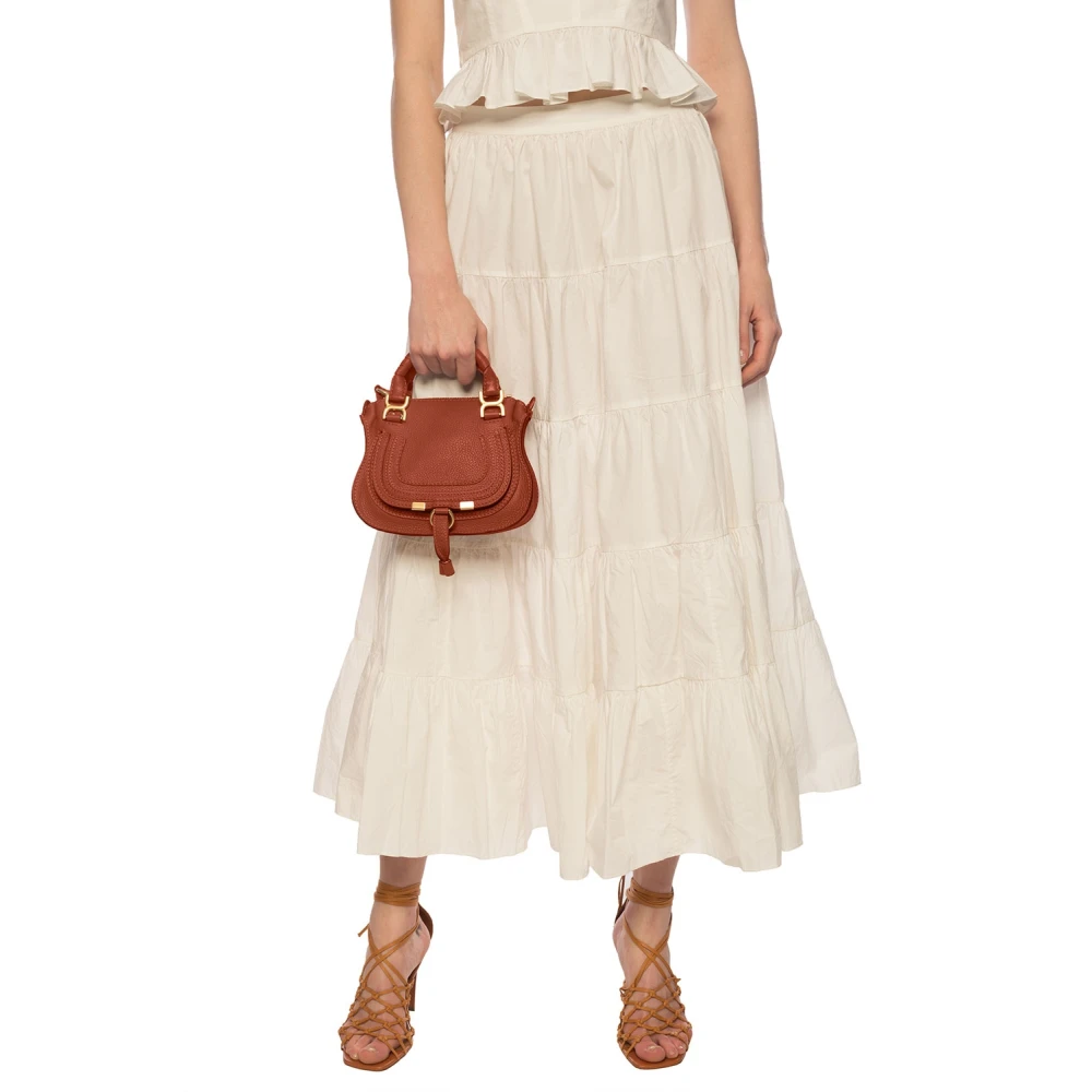 Chloé 'Marcie Mini' schoudertas Brown Dames