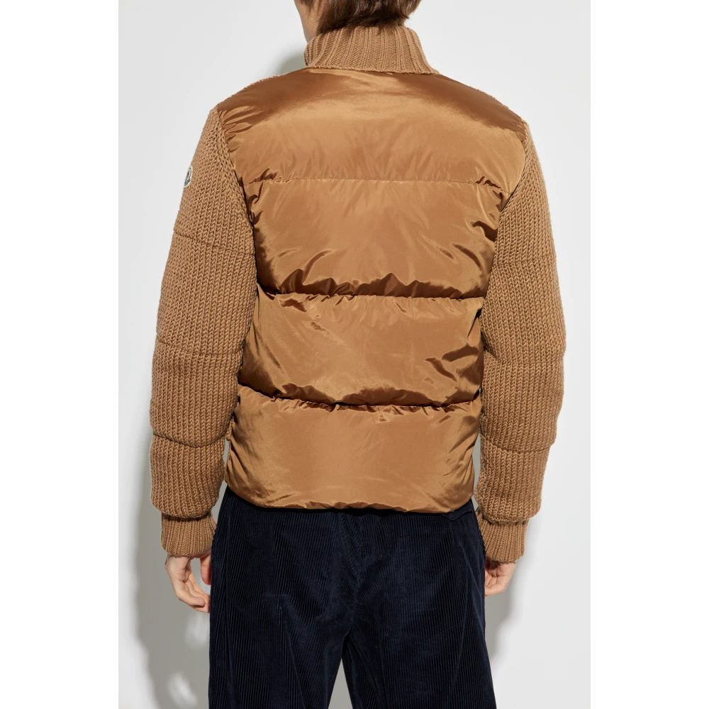 Moncler Wollen donsjack Beige Heren