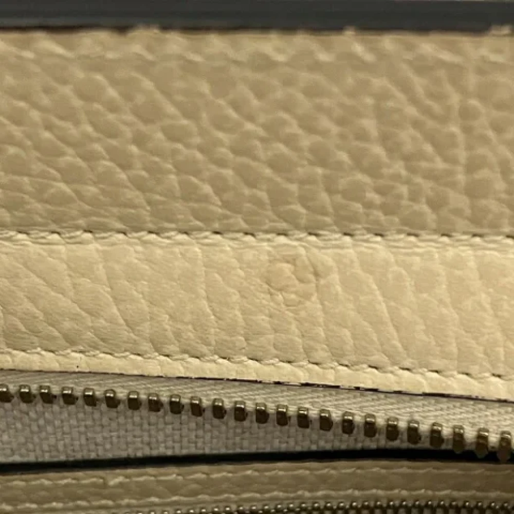 Gucci Vintage Pre-owned Leather handbags Beige Dames