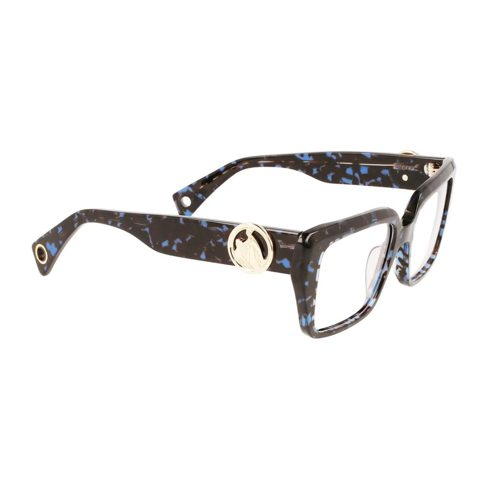Lanvin Blauwe Acetaat Frames Brilmonturen Multicolor Dames