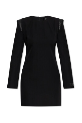 robe-avec-inserts-en-cuir