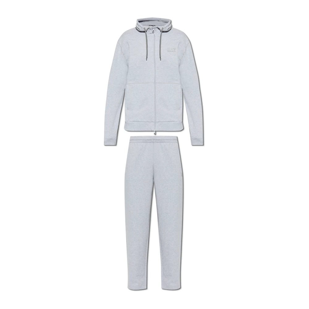 Emporio Armani EA7 Set: sweatshirt en broek uit de collectie Gray Heren