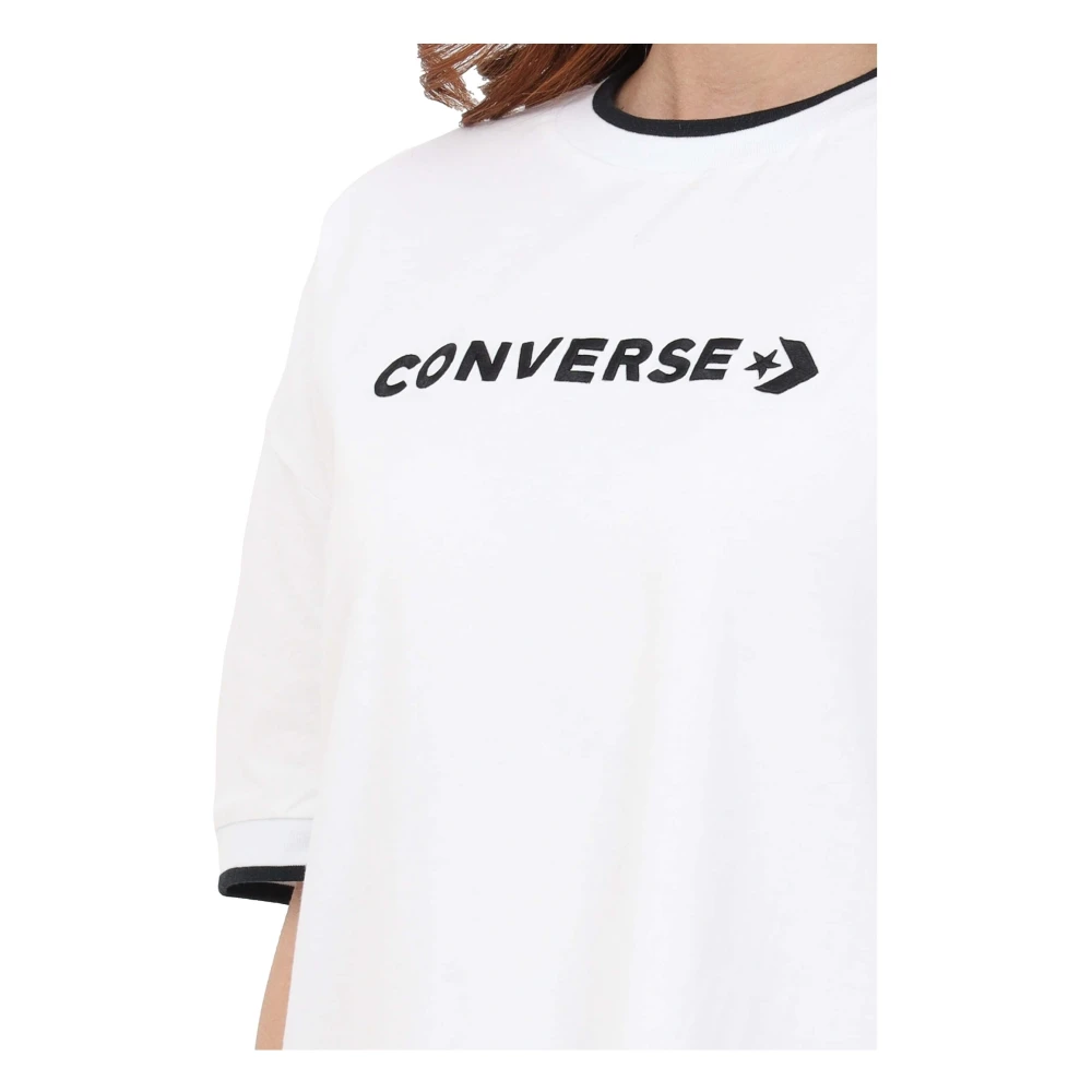 Converse Wordmark T-shirt Jurk White Dames