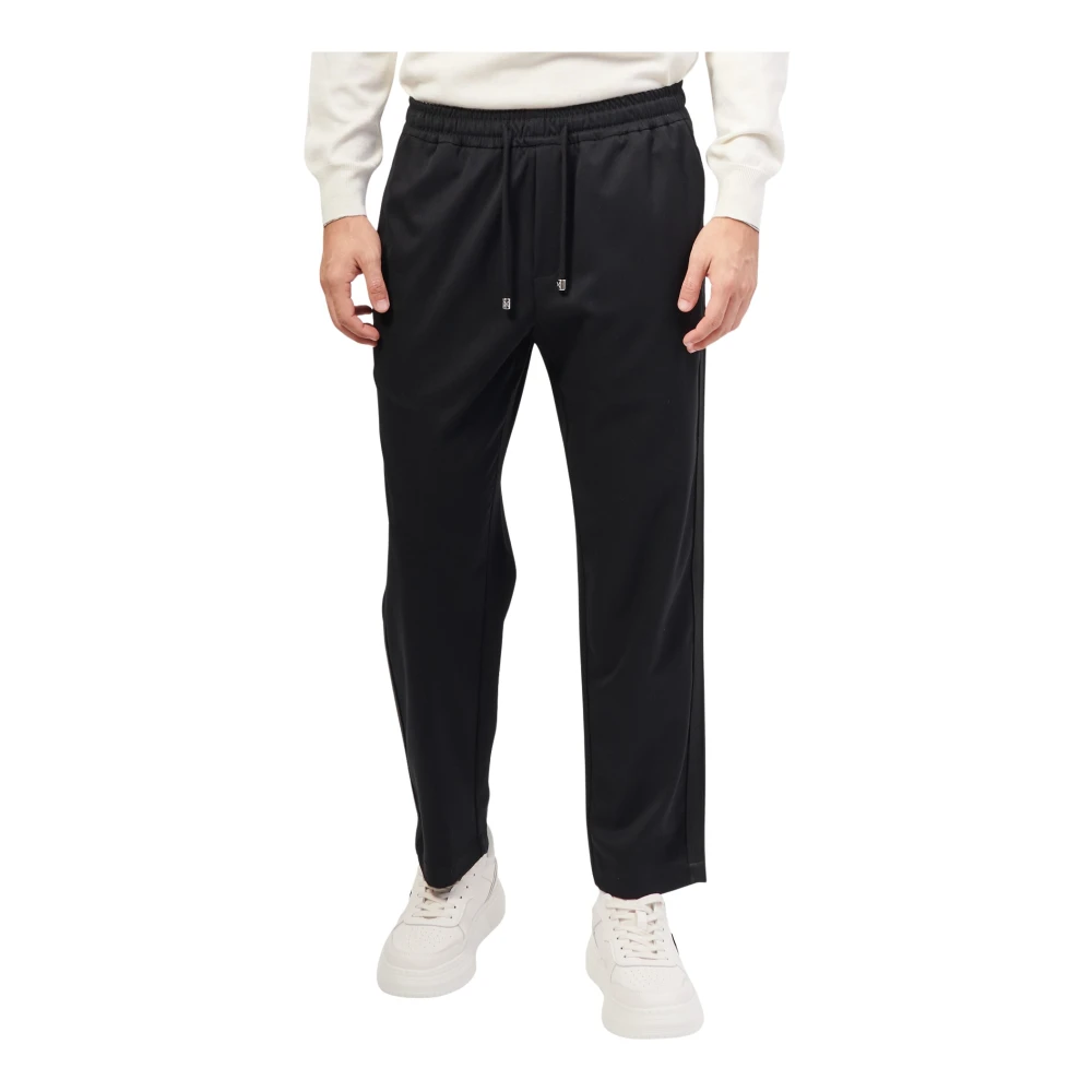 Richmond Zwarte elastische taillebroek Black Heren