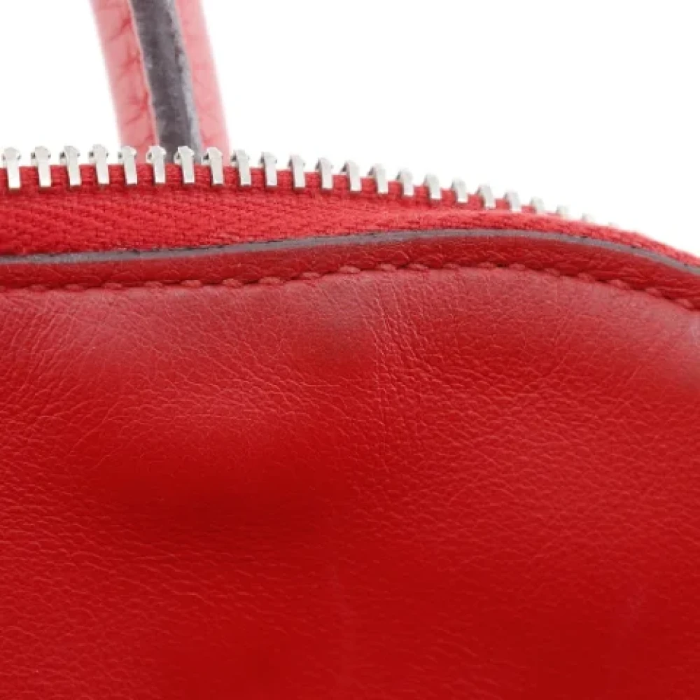 Hermès Vintage Pre-owned Leather handbags Red Dames