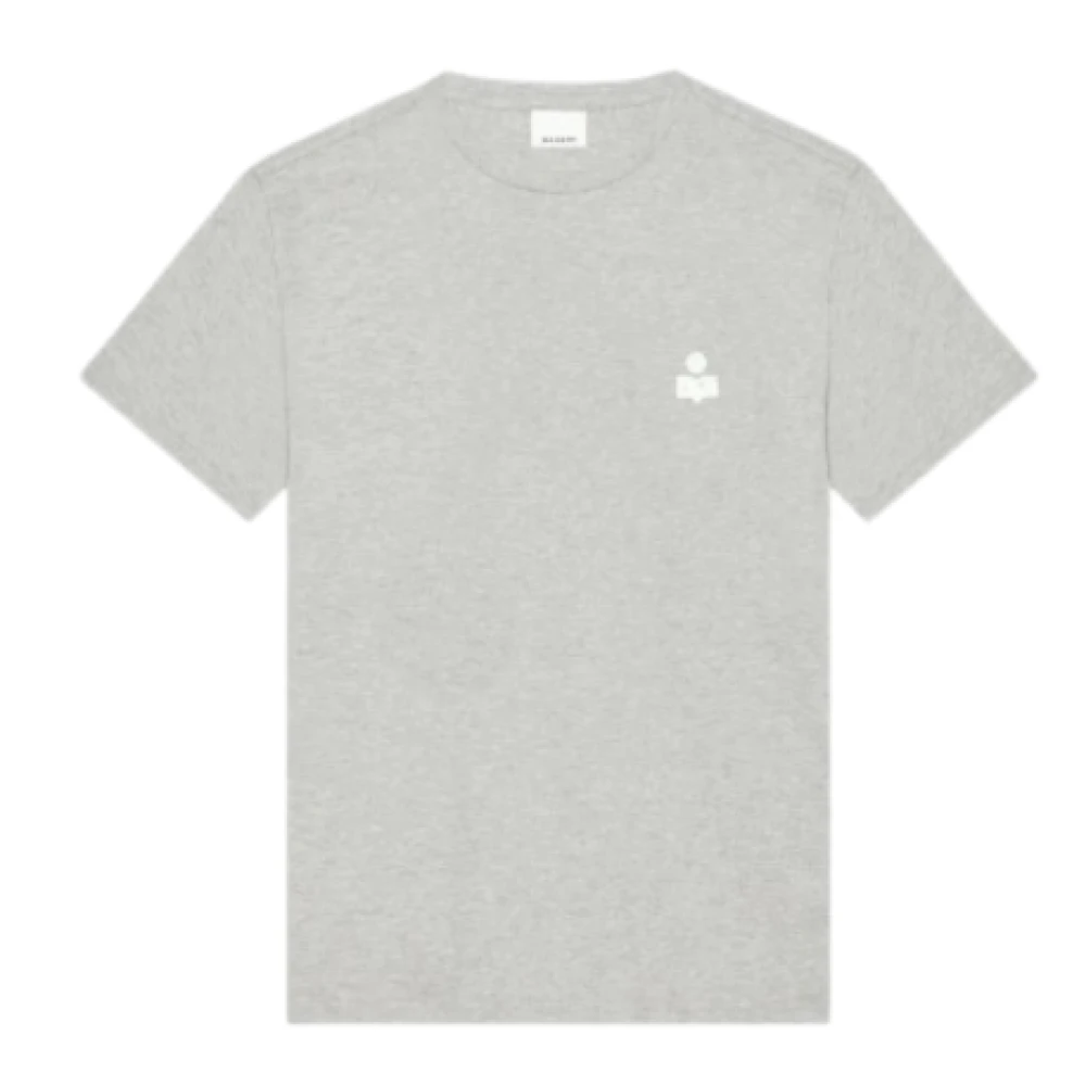 Isabel marant Biologisch katoenen T-shirt met korte mouwen Gray Heren