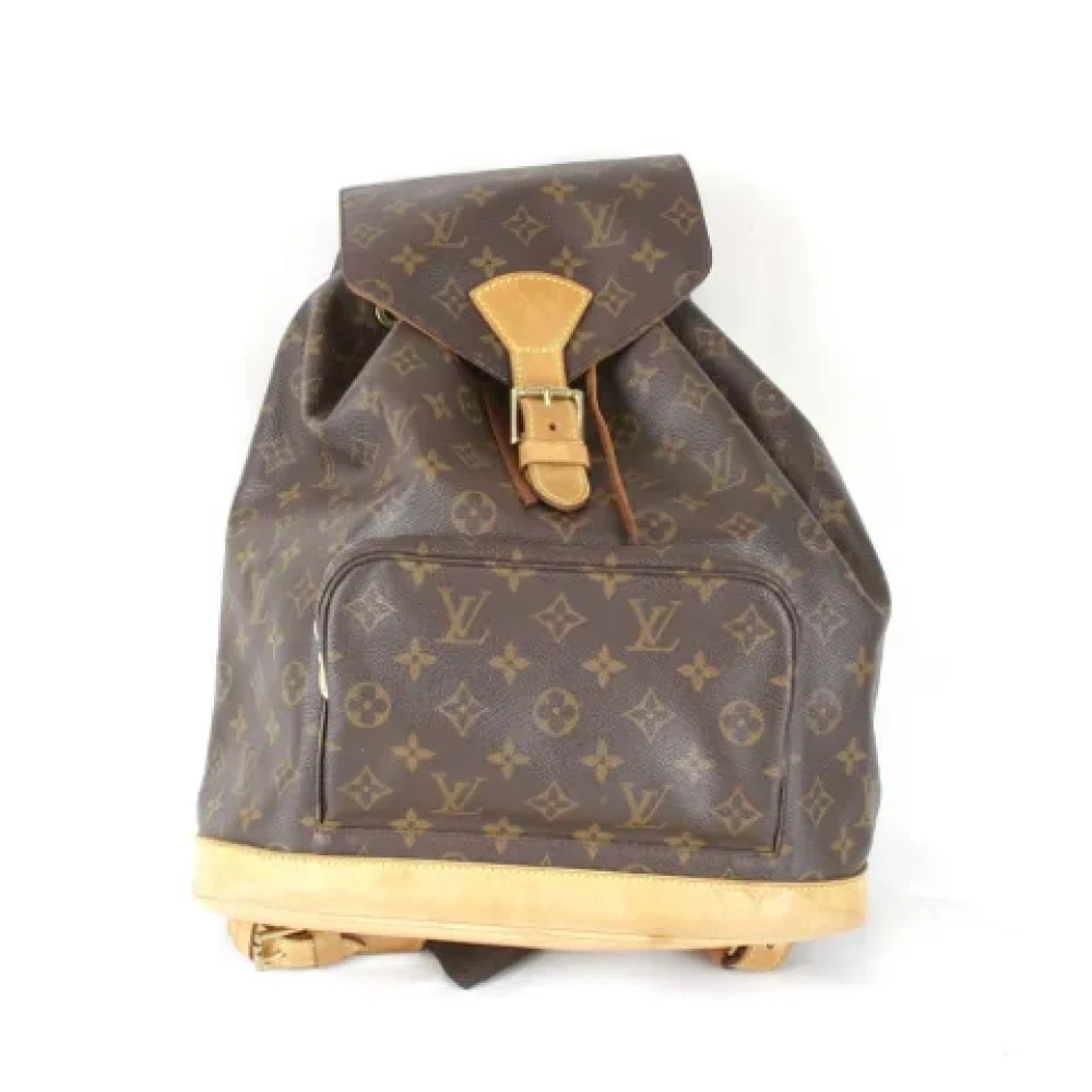 Louis Vuitton Vintage Pre-owned Canvas backpacks Brown Dames