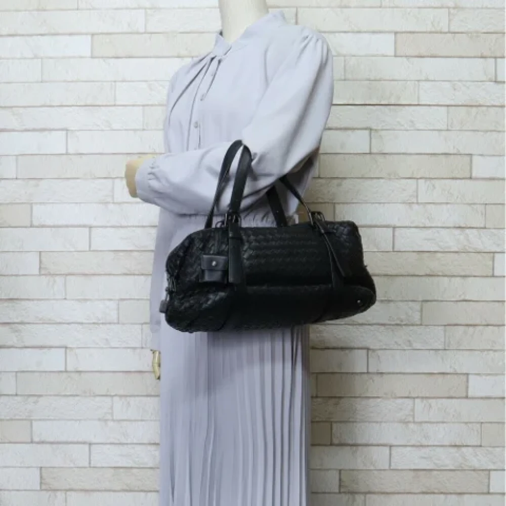 Bottega Veneta Vintage Pre-owned Leather handbags Black Dames