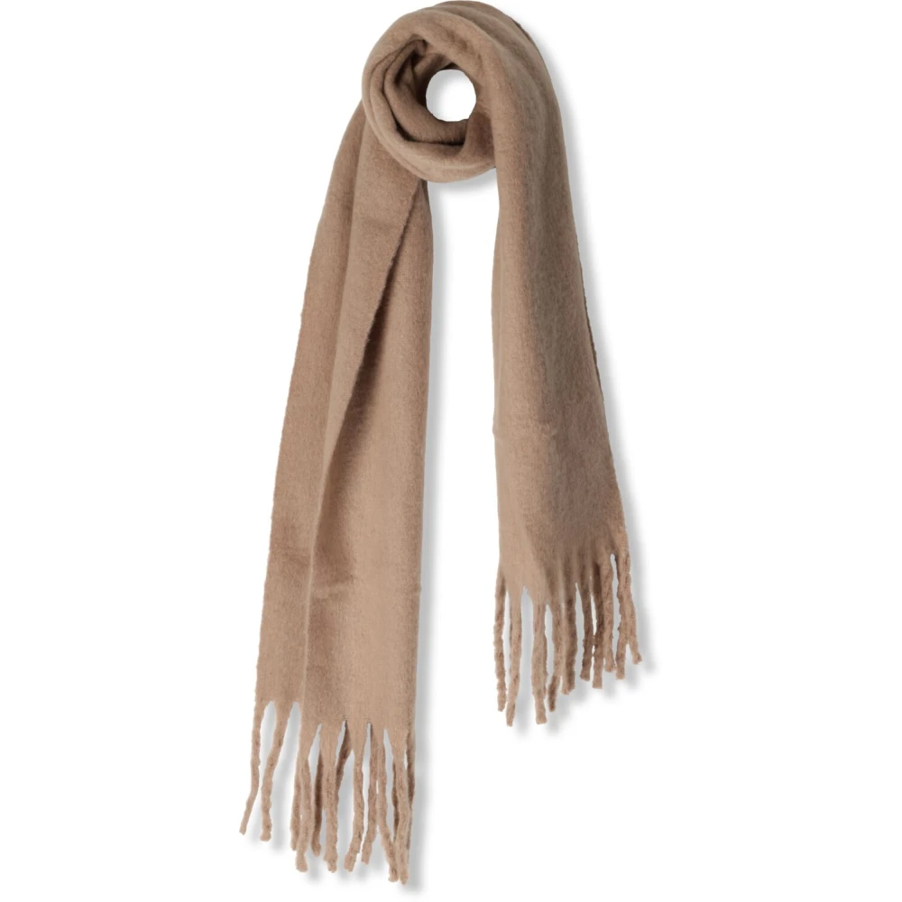 Modström Extra Grote Zachte Sjaal met Geborstelde Afwerking Brown Dames