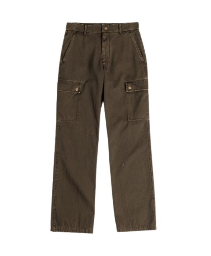 pantalon-en-coton-vert-militaire-decontracte
