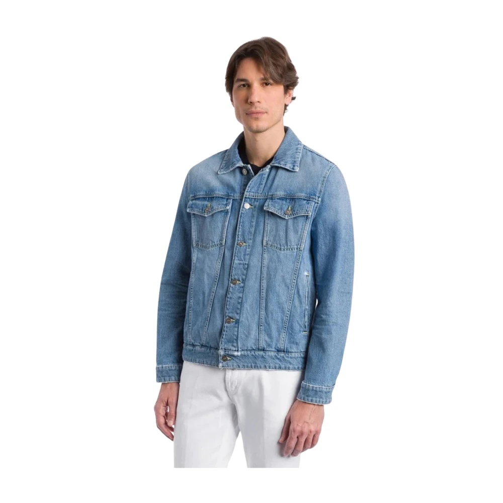 Dondup Men's Blue Giubbino Regular Jacket - Denim Jackets - L - Jackets