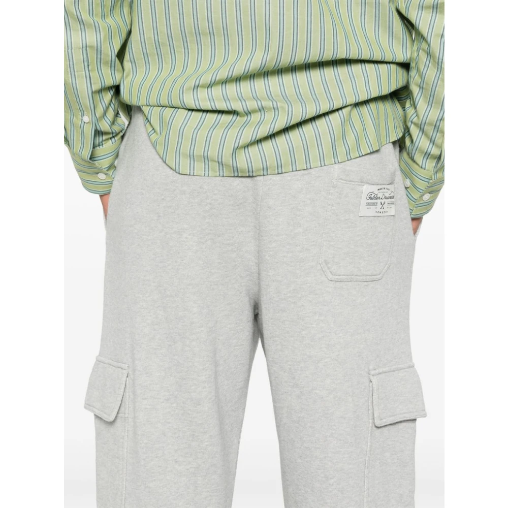 Golden Goose Grijze Hoge Taille Katoenen Broek Gray Heren