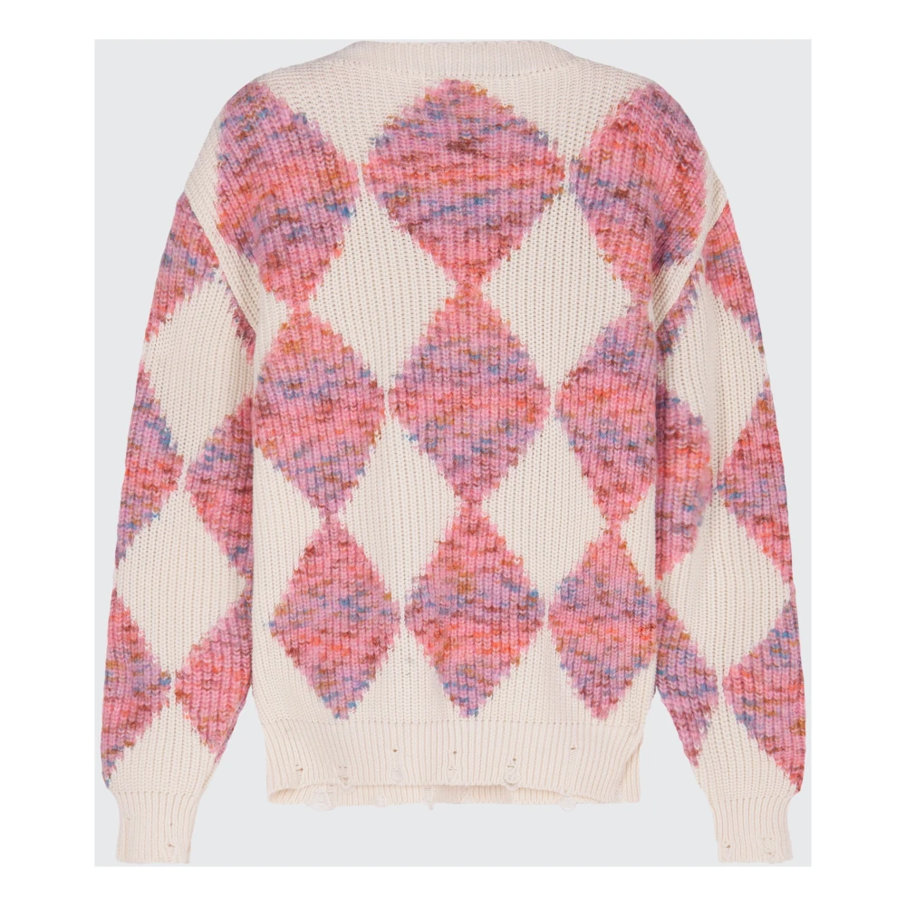 Barrow Jacquard Trui Met Ruitpatroon Multicolor Heren