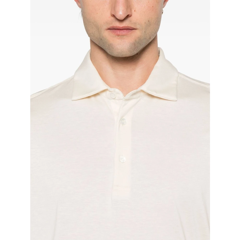 Lardini Luxe Cream T-shirt en Polo Beige Heren