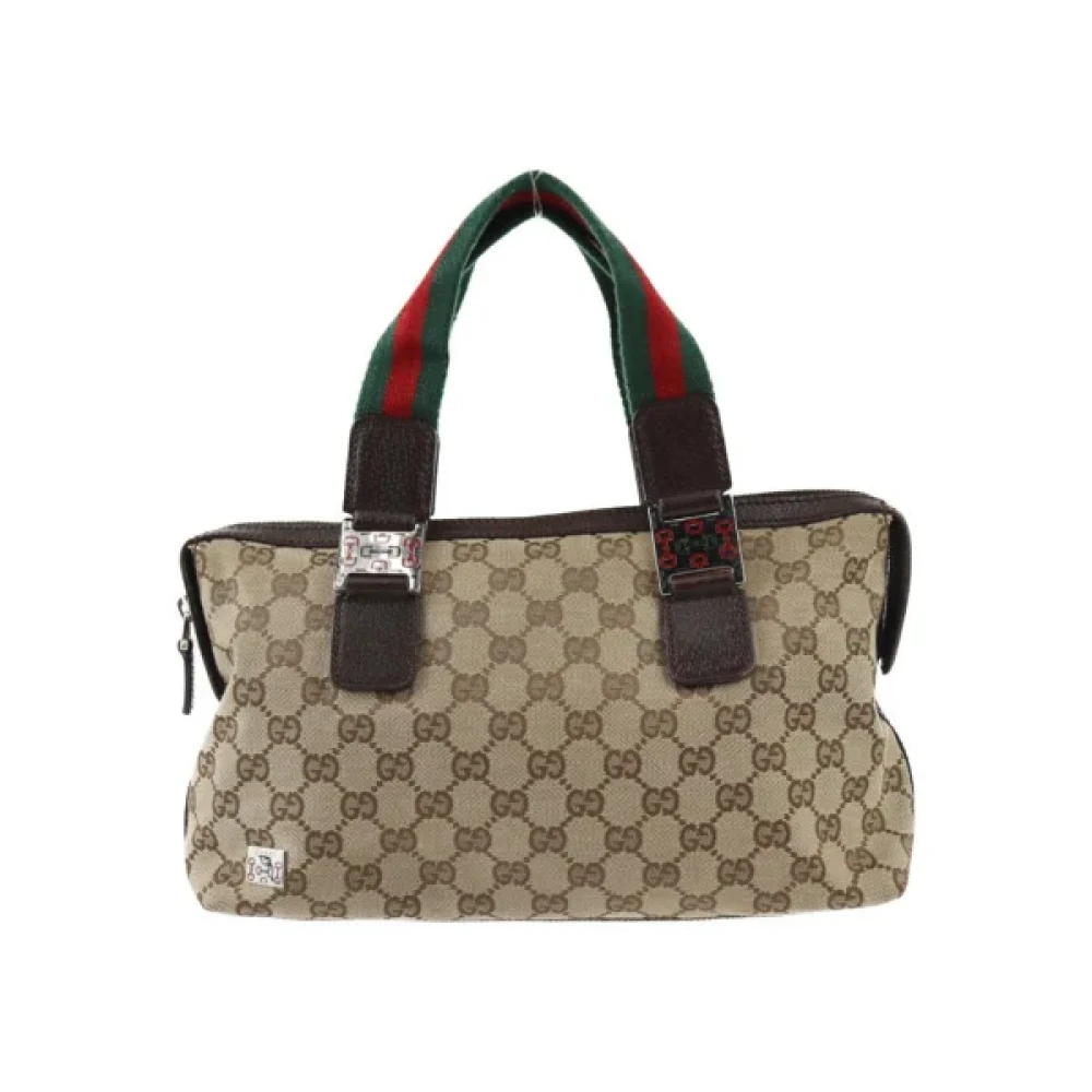Gucci Vintage Pre-owned Acetate handbags Beige Dames