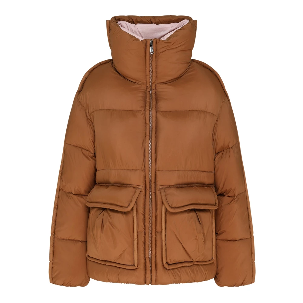 Canadian Classics Korte Bruine Puffer Jas Brown Dames