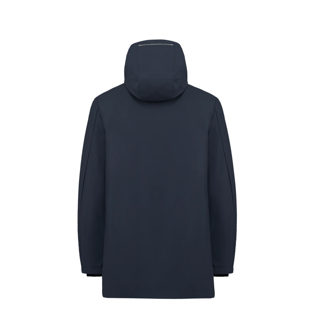 People of Shibuya Waterafstotende parka met capuchon Blue Heren