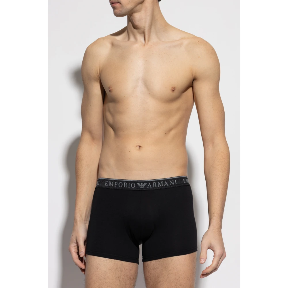 Emporio Armani Twee-pack boxershorts Black Heren