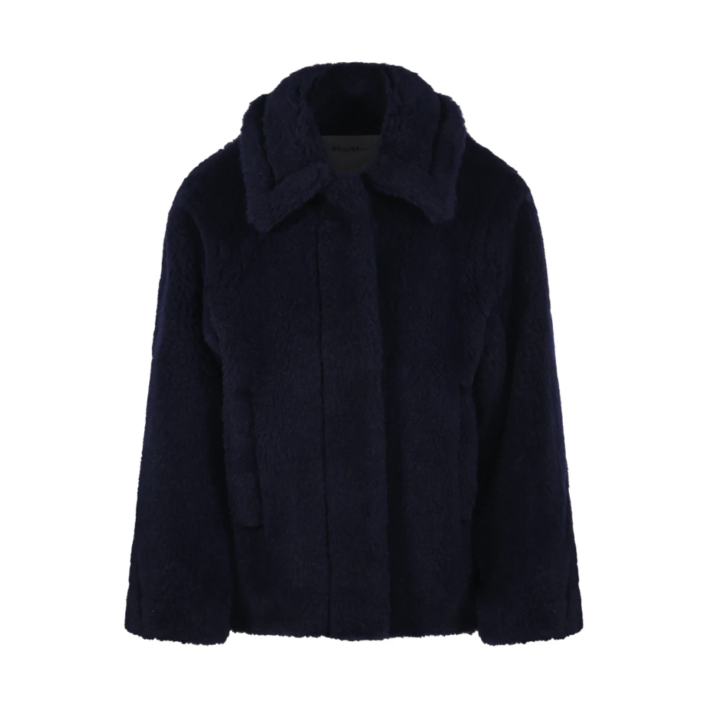 Max Mara Women's Blue Faux Fur & Shearling Jackets, 2XS, Fuggito Jacket