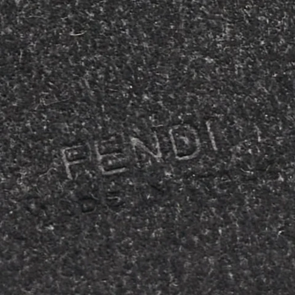 Fendi Vintage Pre-owned Leather home-office Black Dames