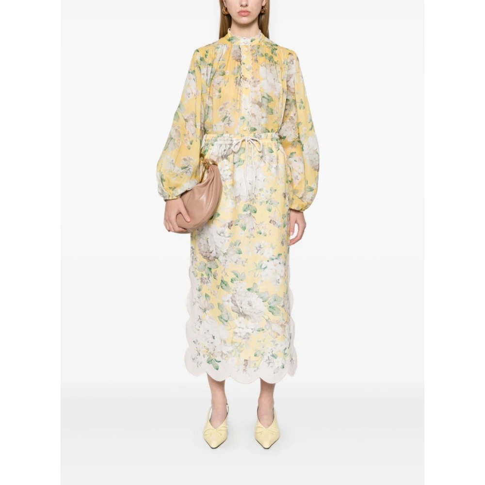 Zimmermann Gele Bloemen Sweater Multicolor Dames