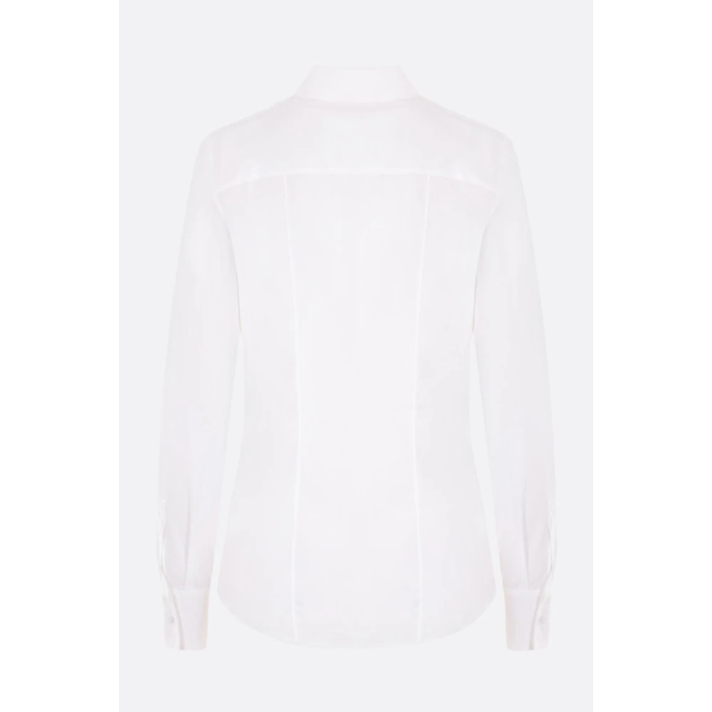 Valentino Garavani Witte Katoenen Poplin Overhemd White Dames