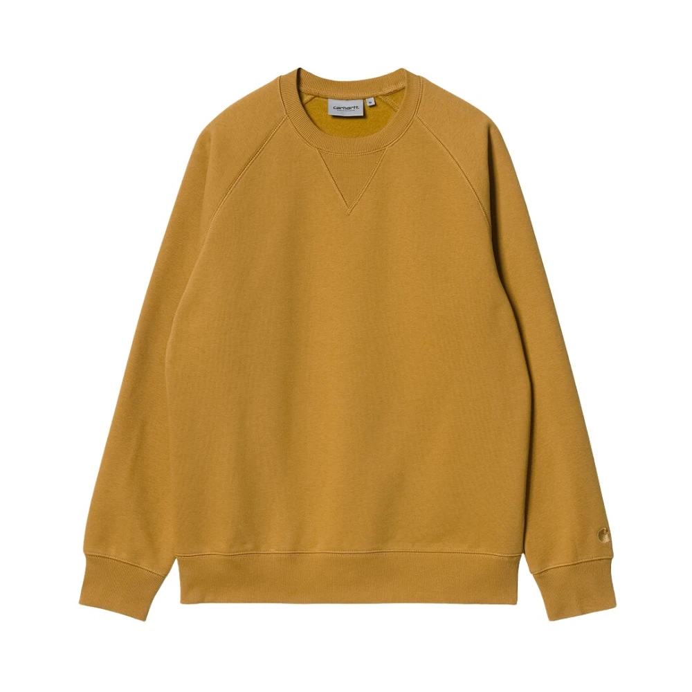 Carhartt WIP Chase Sweatshirt Hoge kwaliteit en stijlvol Yellow Heren