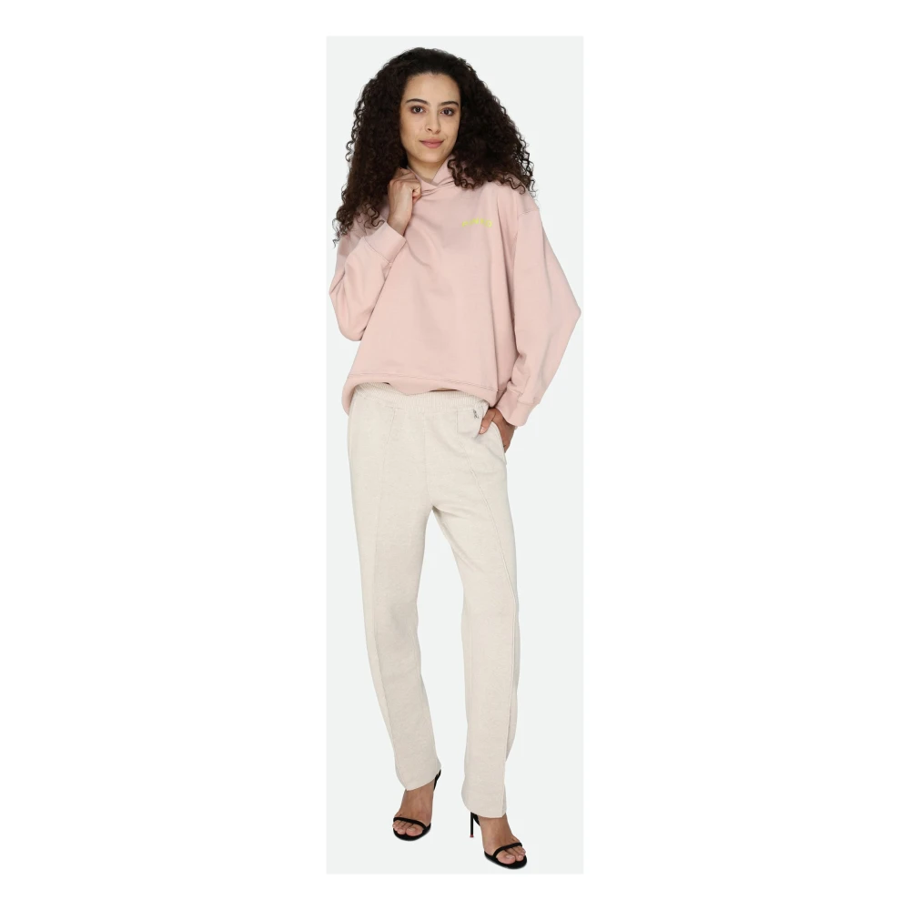 PATRIZIA PEPE Klassieke Beige Broek met Zijzakken Beige Dames
