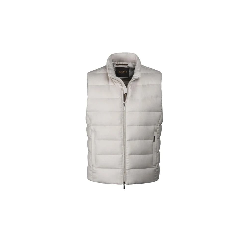 Moorer Men's Beige Waistcoats, L, Oliver Gilet