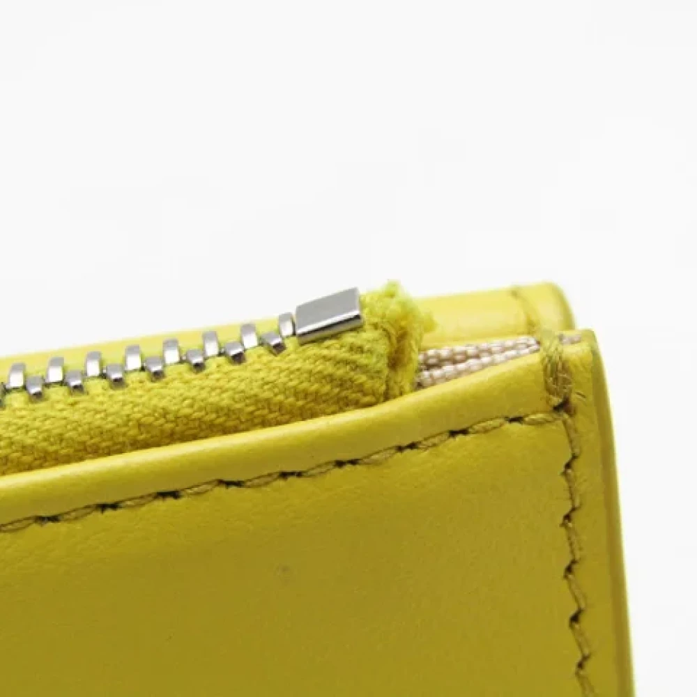 Prada Vintage Pre-owned Leather wallets Yellow Dames