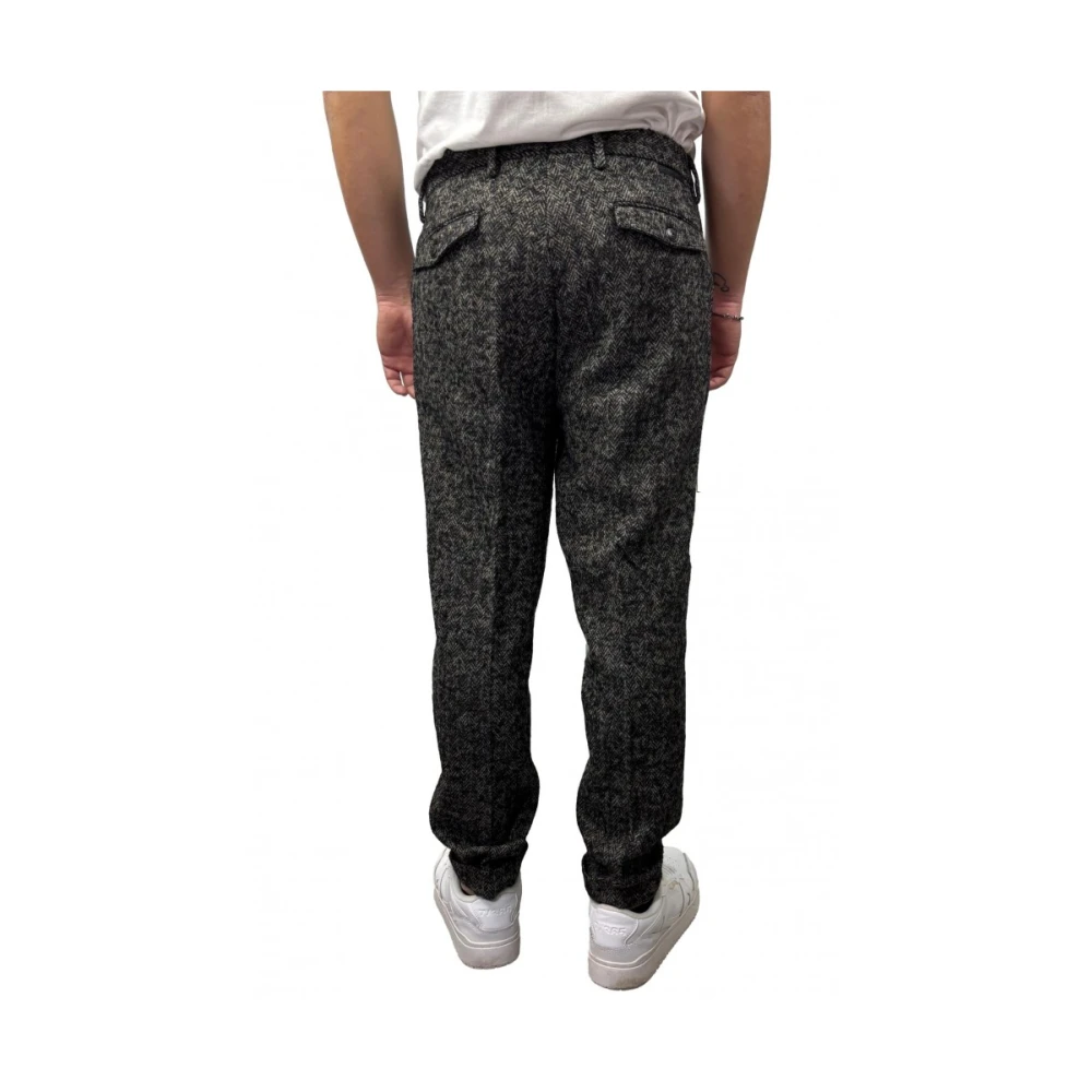 Michael Coal Wol Leren Alpaca Nylon Broek Gray Heren