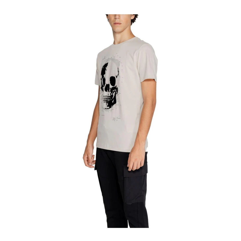 Antony Morato Beige Crew Neck Cotton T-Shirt Beige Heren