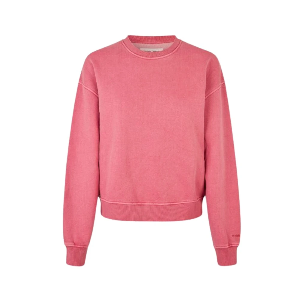 Samsøe Casual Jersey Sweatshirt met Oversized Pasvorm Pink Dames