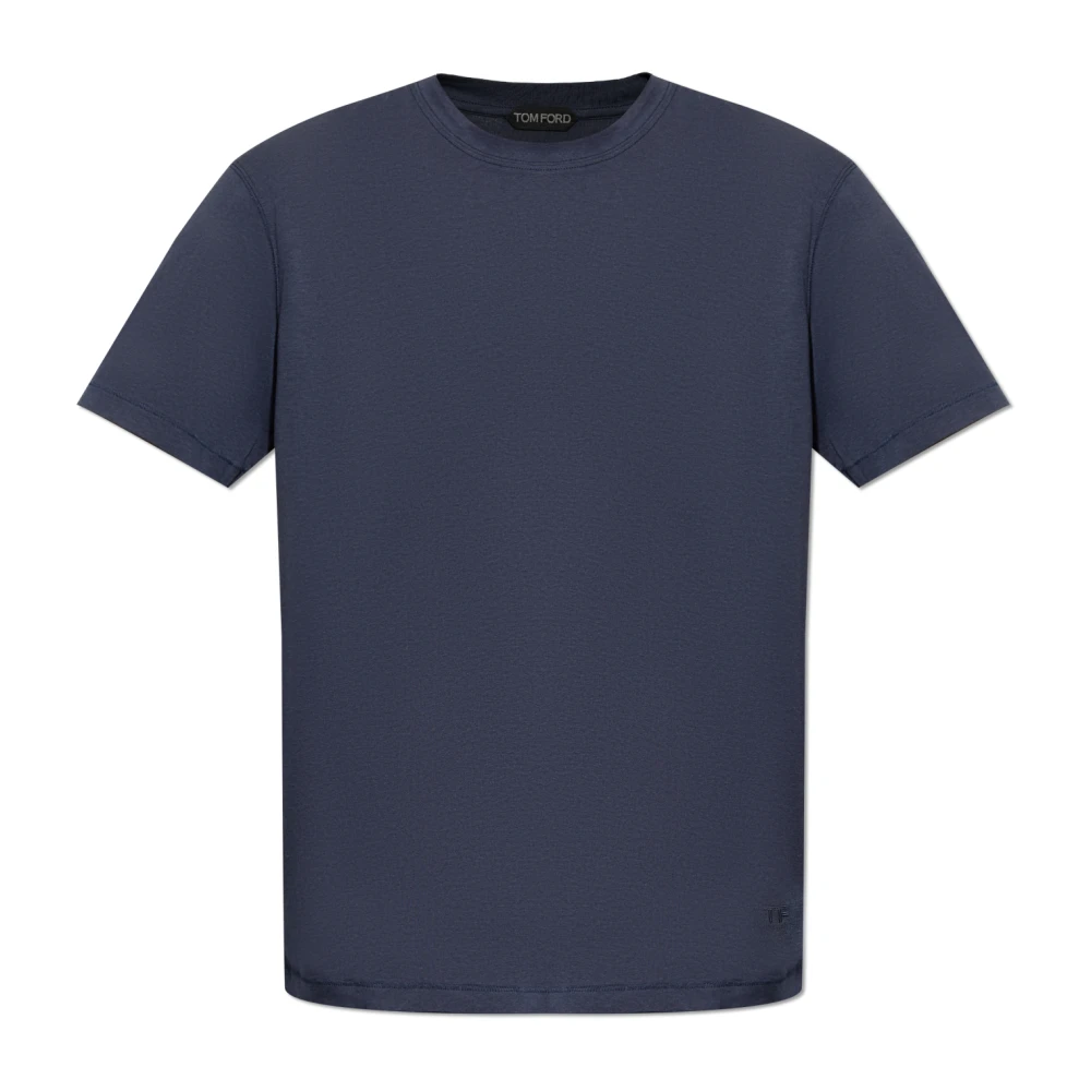 Tom Ford T-shirt met logo Blue Heren