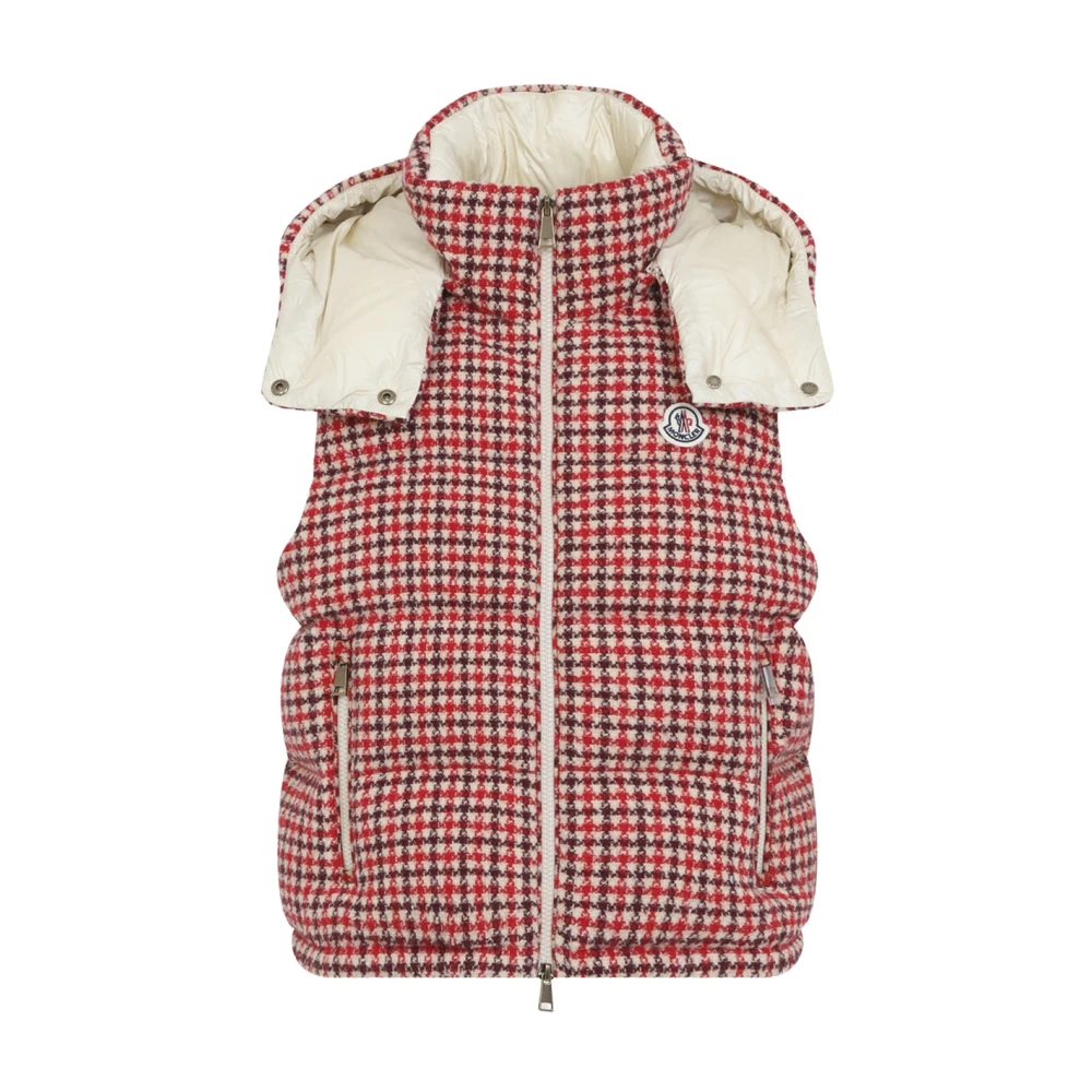 Moncler Red Niverolle Vest Jacket - Female - Waistcoats - L - Jackets