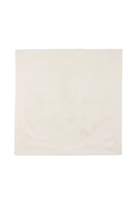 Broderad monogram-sjal i siden