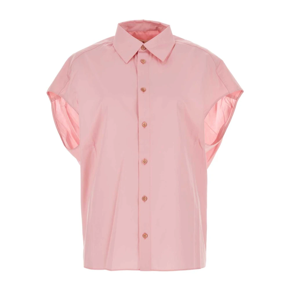 Marni Roze Poplin Overhemd Stijlvol en Trendy Pink Dames