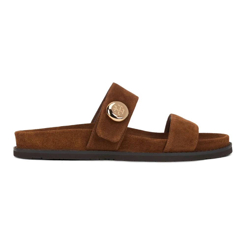 Tory Burch Unisex Kids Brown Kids Sandals, 23 Eu, Romy Sandals