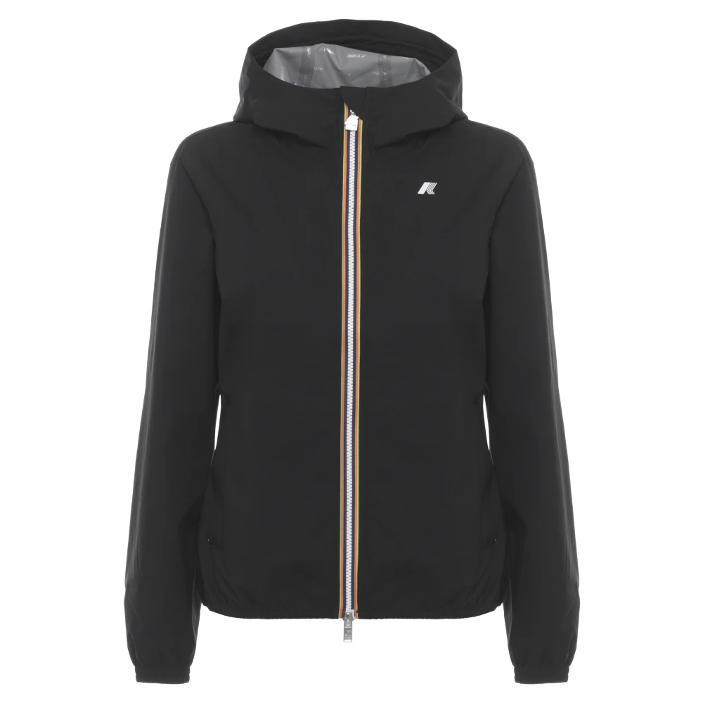 K-Way Donna Nero Giacche, Xl, New,