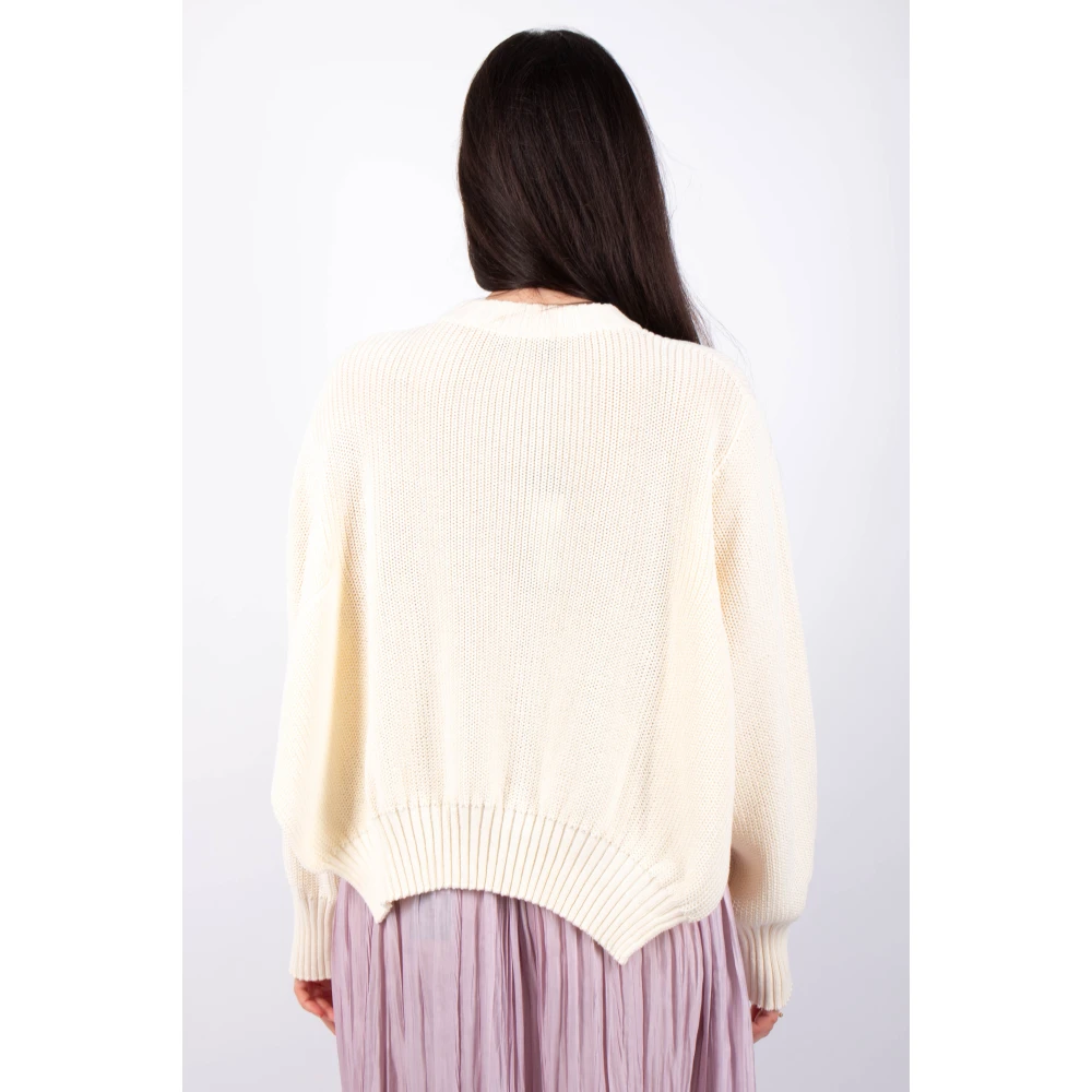 Roberto Collina Natuurlijke Pullover Sweater Beige Dames
