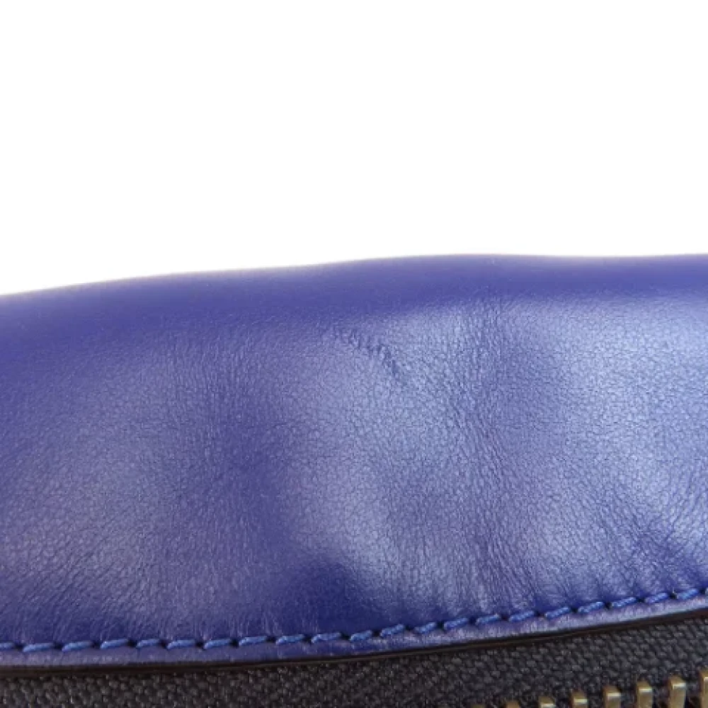 Coach Pre-owned Leather crossbody-bags Blue Dames
