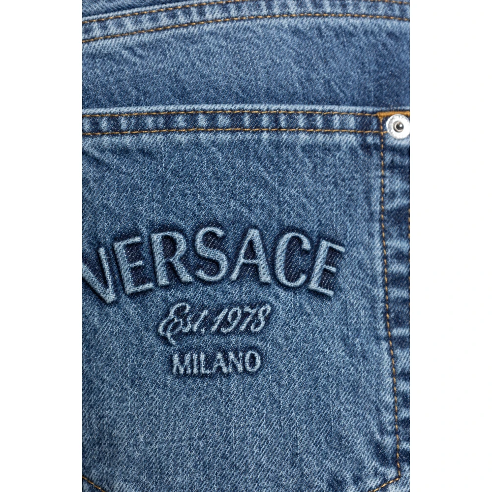 Versace Straight-leg jeans Blue Heren