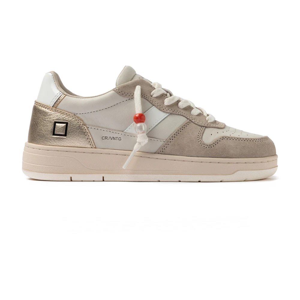 D.a.t.e. Women's Beige Sneakers, 8 Uk, Court 2.0