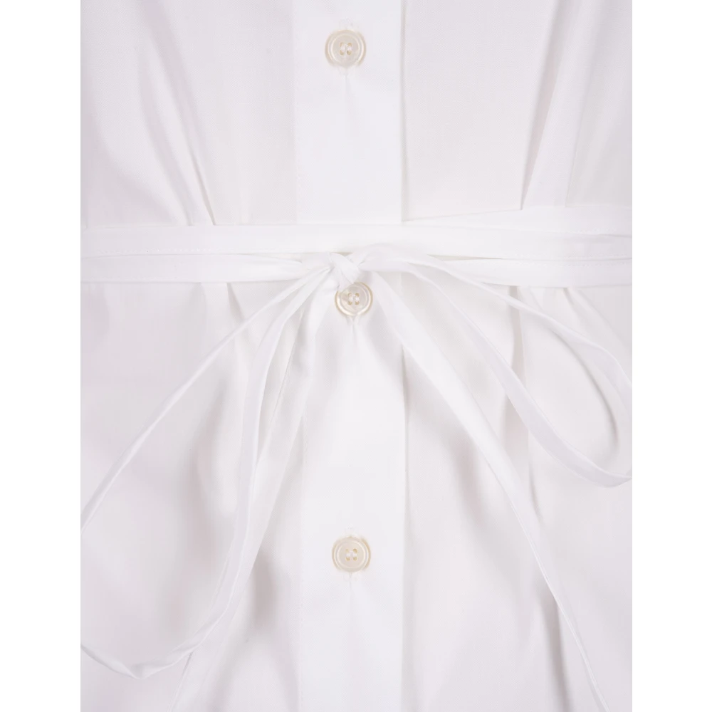 Fabiana Filippi Witte Mouwloze Shirt met Juwelen Kraag White Dames