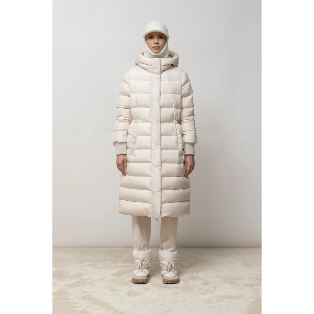 PESERICO Wollen zijden en kasjmier baggy cargo broek White Dames